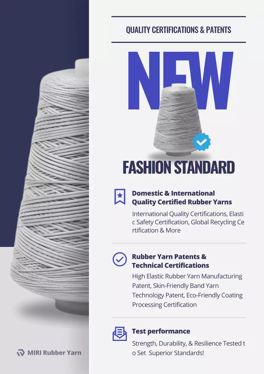 blue modern yarn advertisement