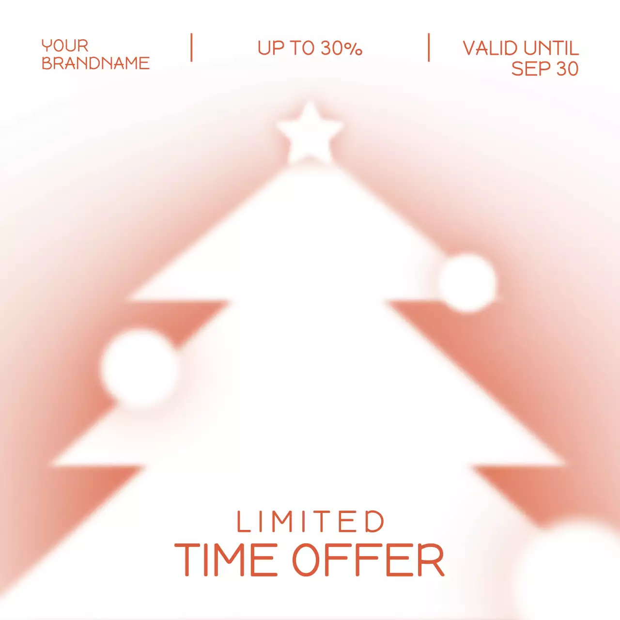 Minimalist Christmas Sale Promotion Instagram Post