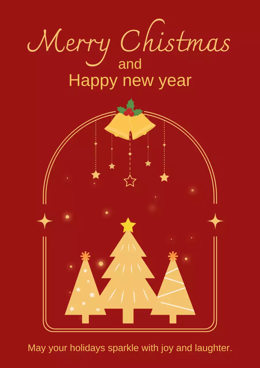 빨강 심플 크리스마스 축제