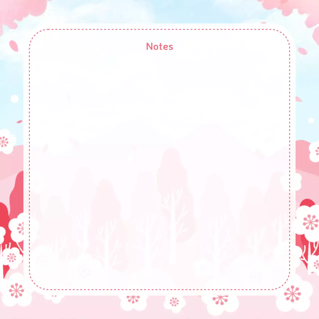 Perencana Catatan Bunga Merah Muda