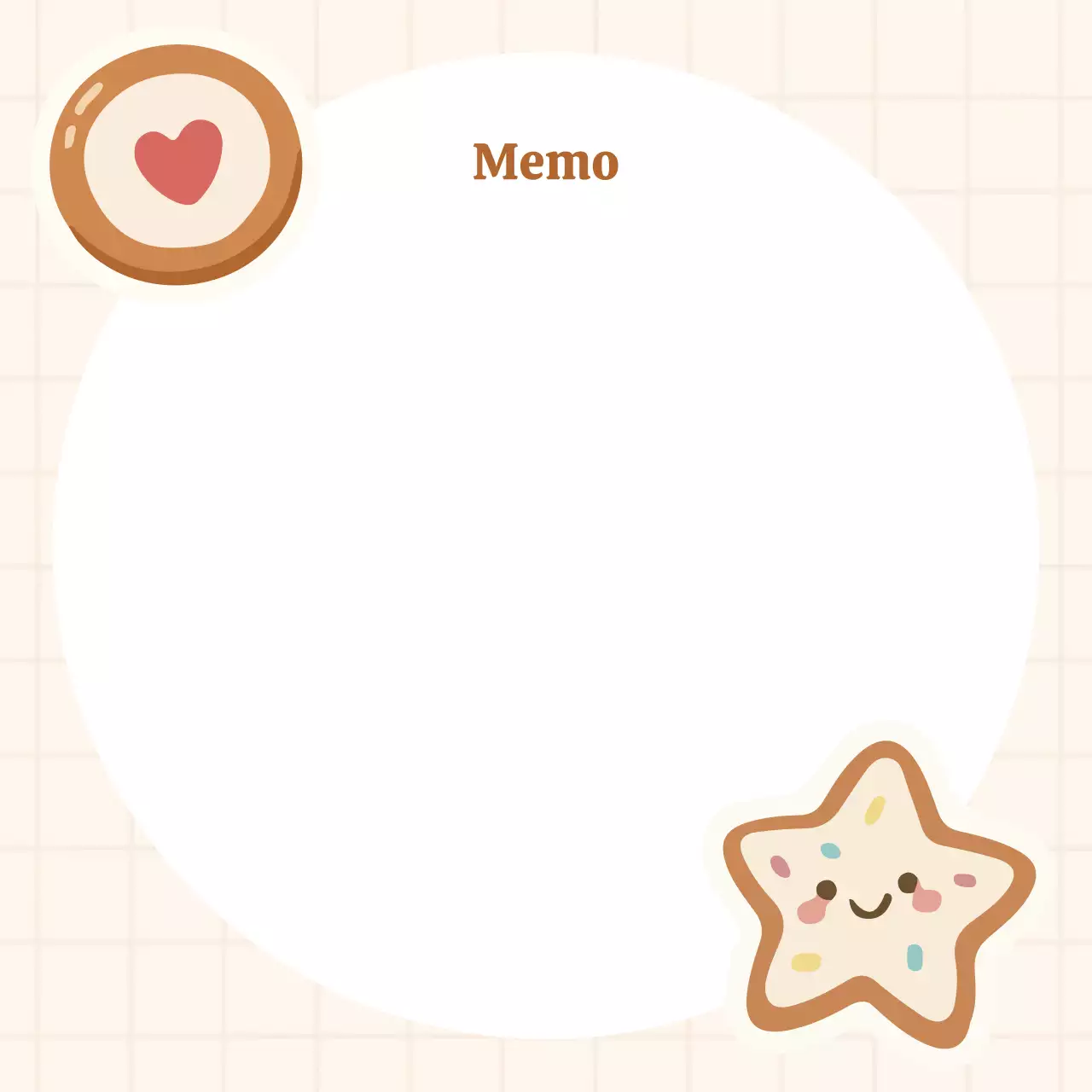 Perencana Catatan Lucu Beige