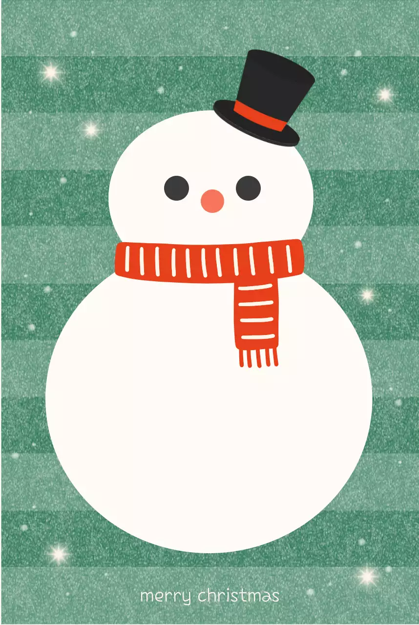 초록 심플 크리스마스 연하장