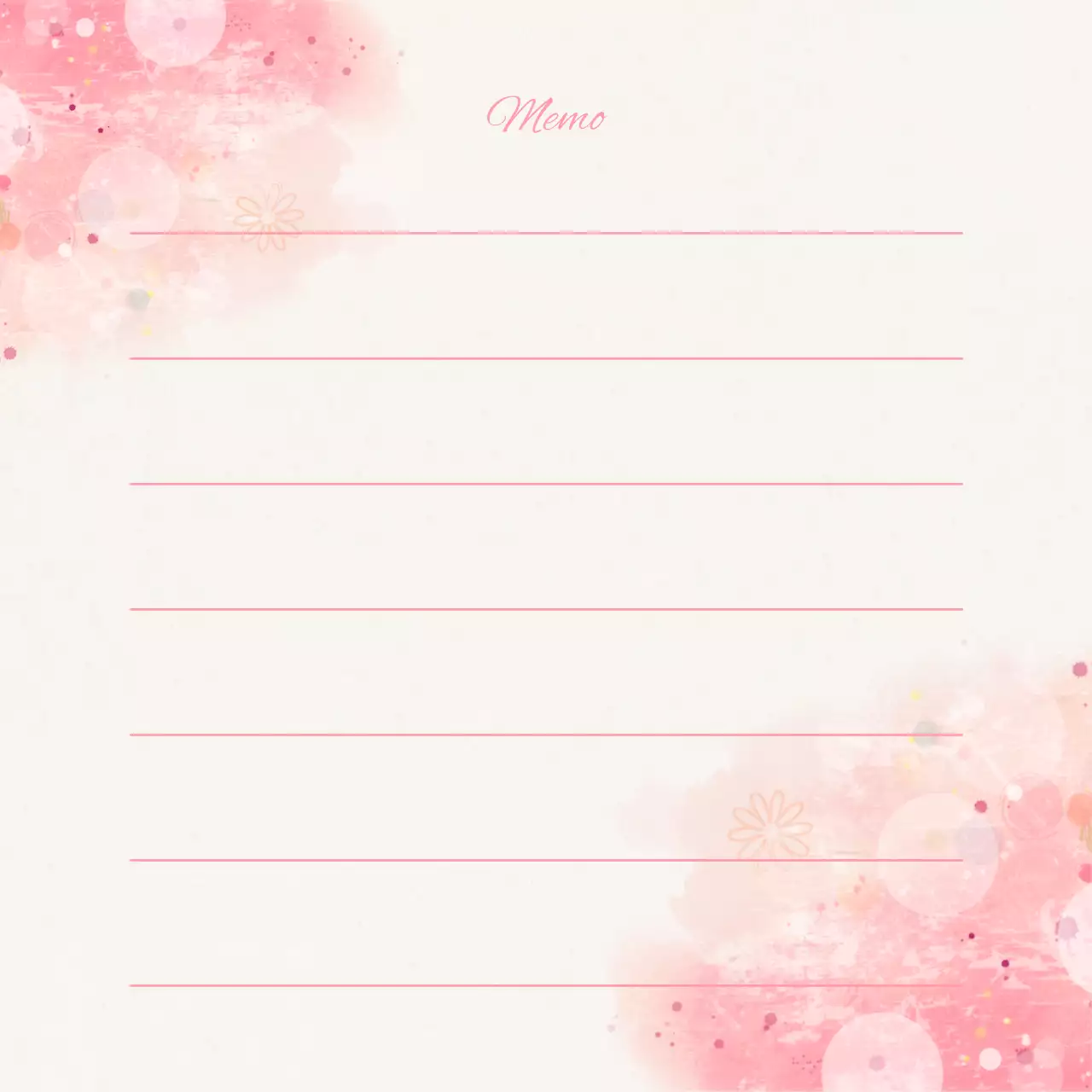 Perencana Catatan Bunga Merah Muda