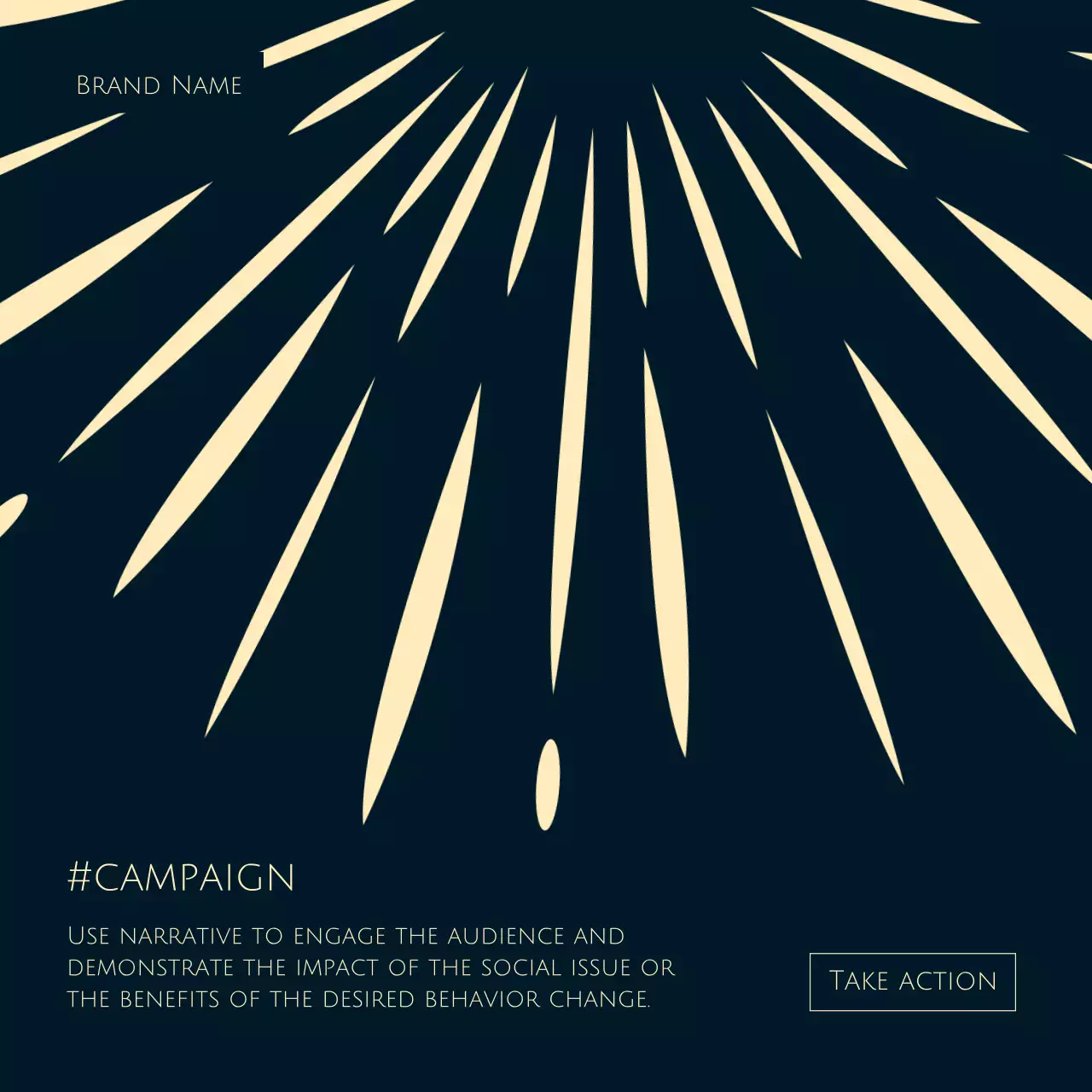 Beige Abstract Social Campaign Promotion Social Media Post