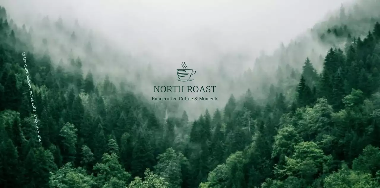 초록 자연 커피 광고