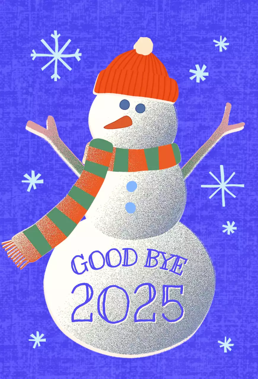 青 ポップ 冬 クリスマス カード