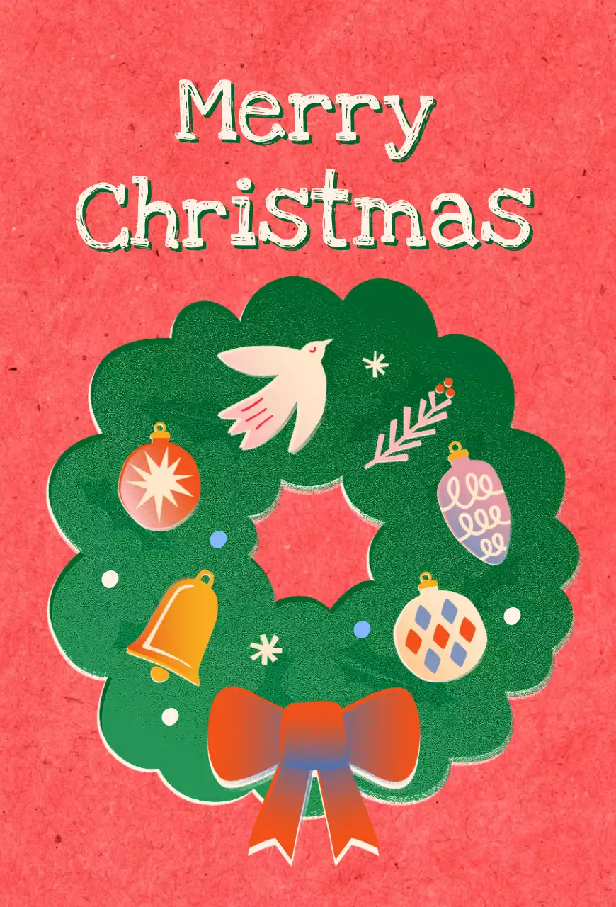 赤 かわいい クリスマス カード