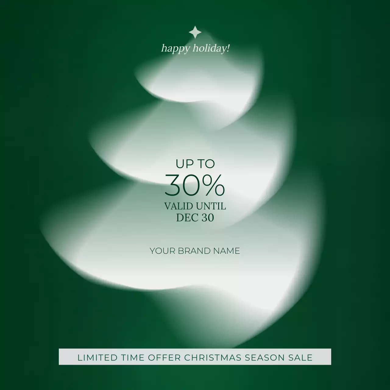 Red Elegant Christmas Promotion Instagram Post