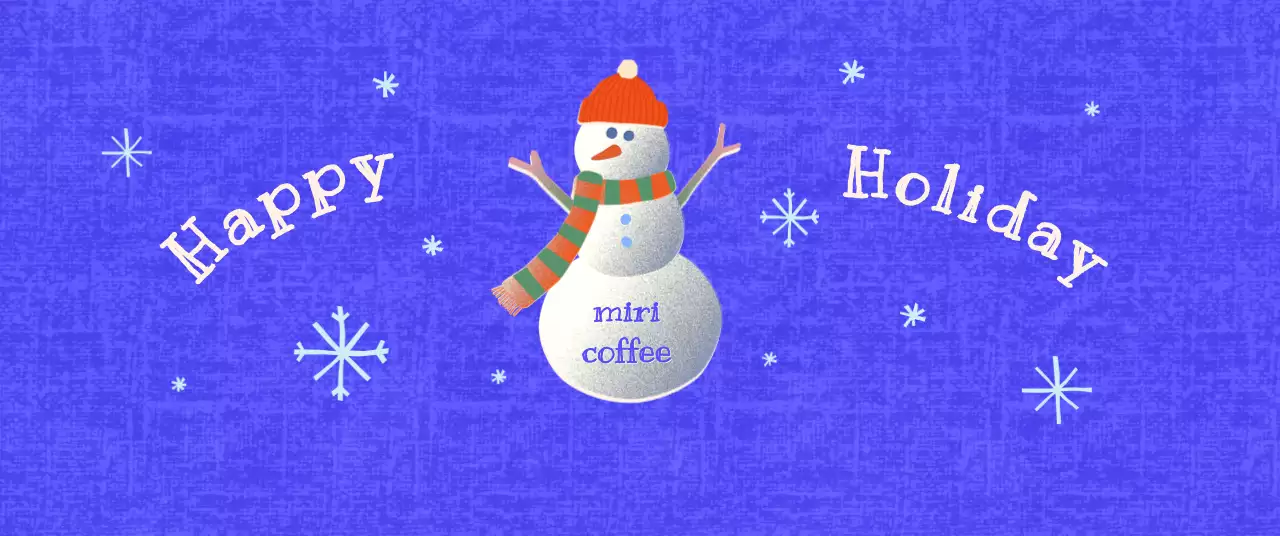 青 かわいい 冬 雪だるま