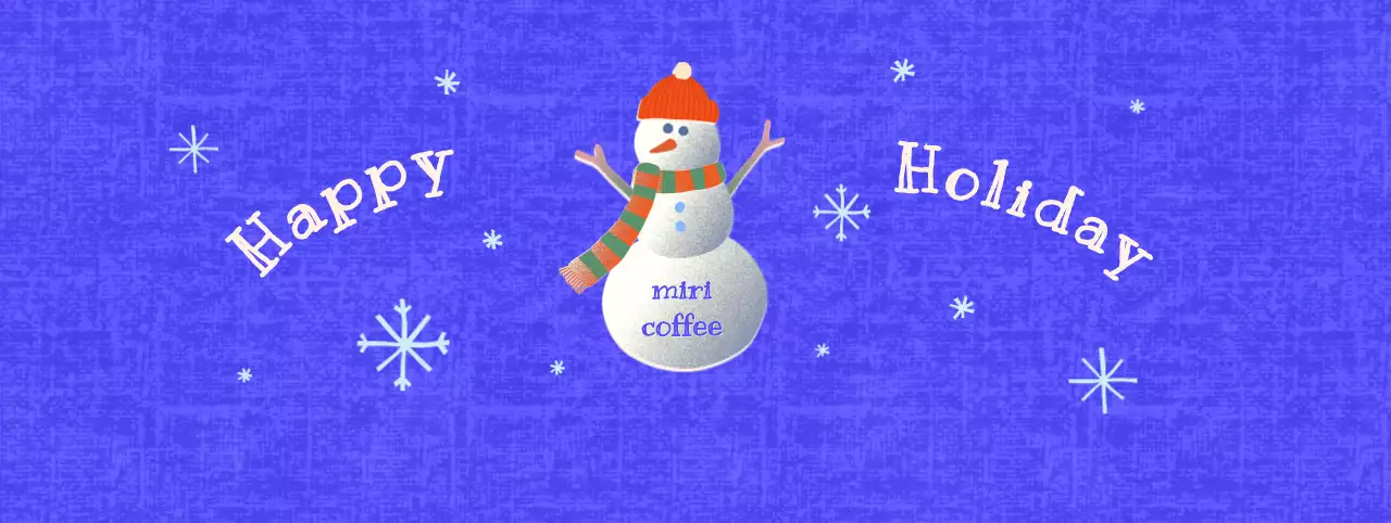 青 かわいい 冬 雪だるま