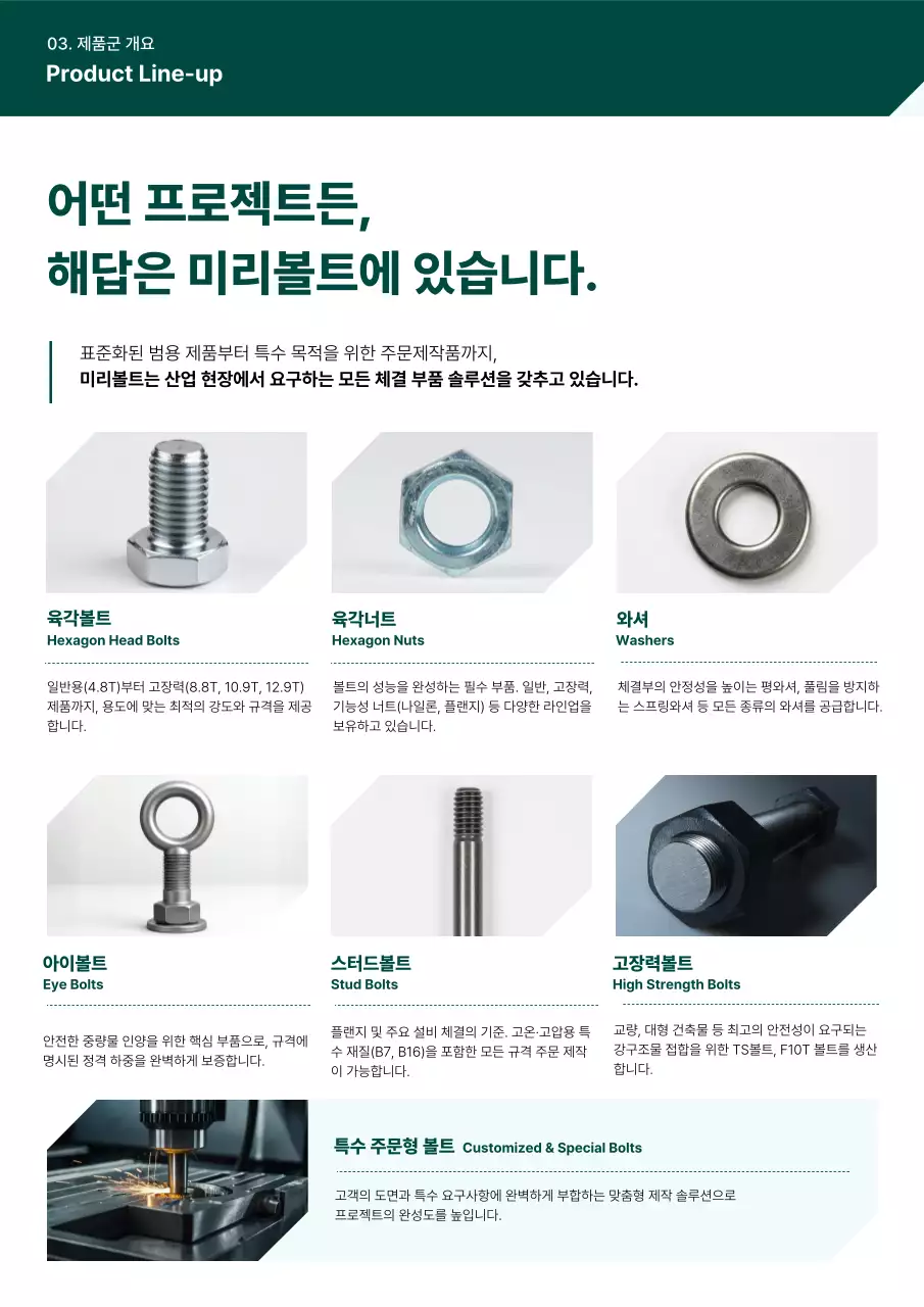 초록 모던 산업 설명서