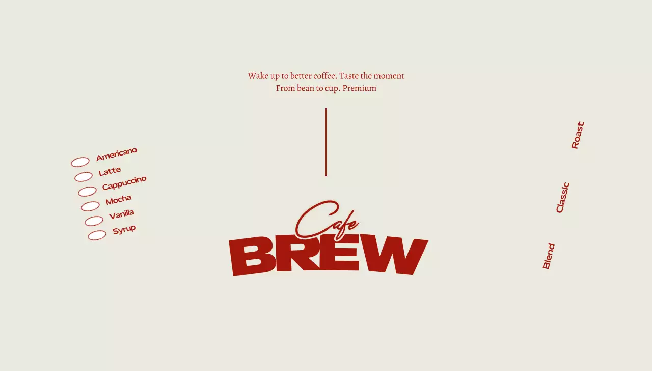 베이지 클래식 커피 광고