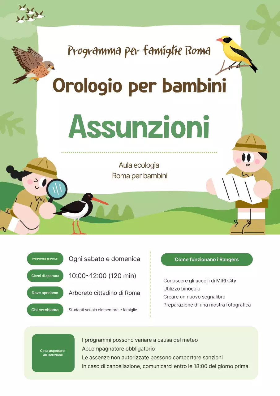 Reclutamento Green Baby Eco-Experience