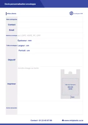 Guide de demande de renseignements sur la production de Blue Clean