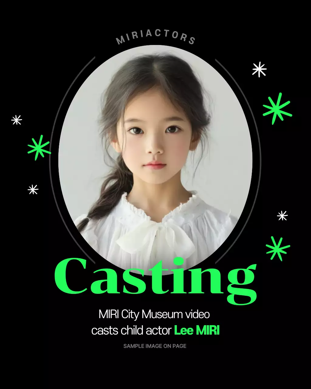 Black Modern Casting Advertisement