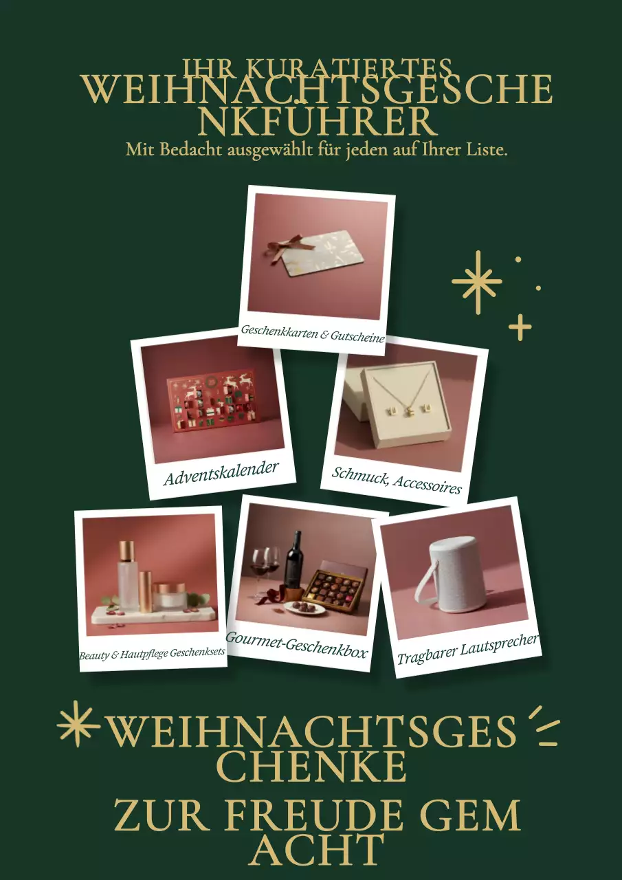 Grünes, elegantes Urlaubsführer-Poster