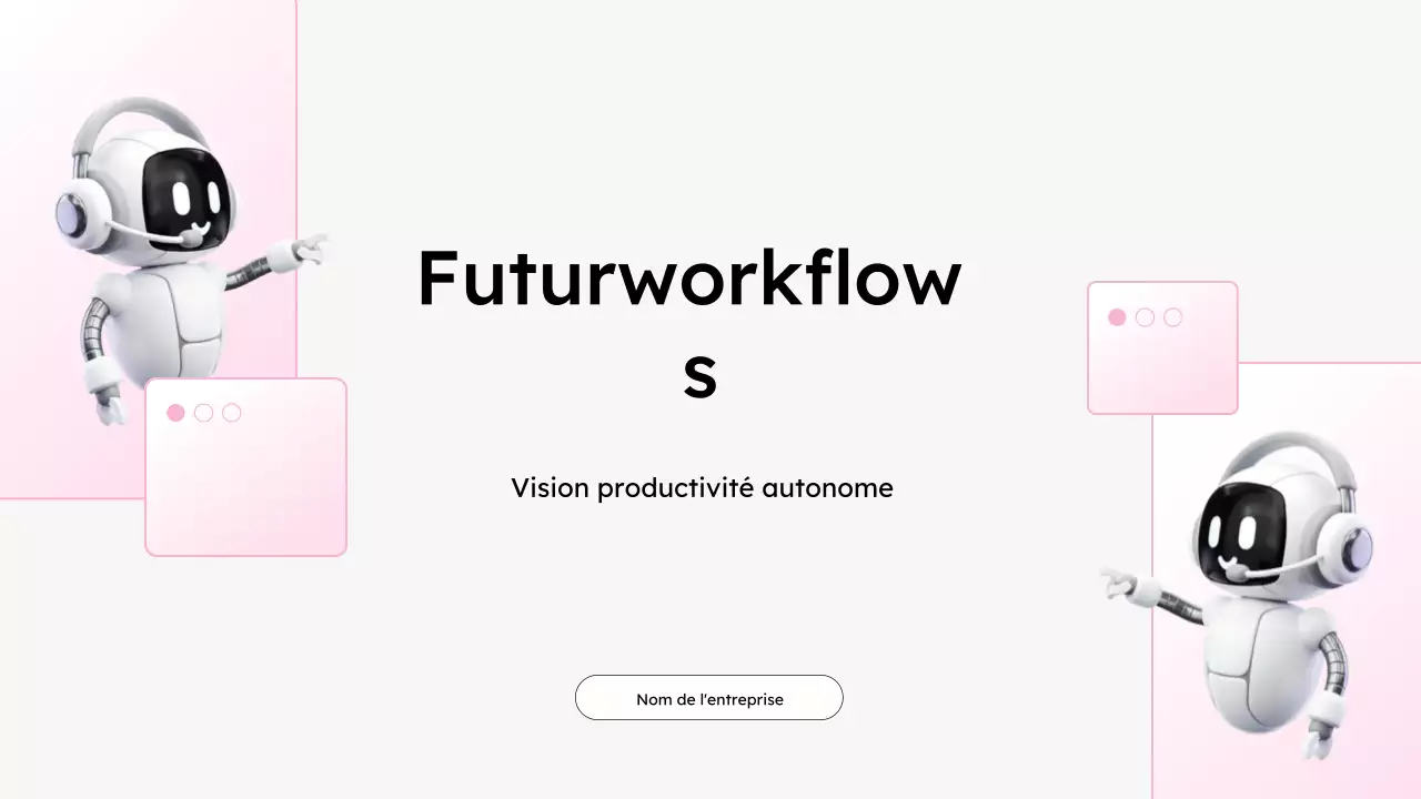 présentation moderne blanche sur la productivité