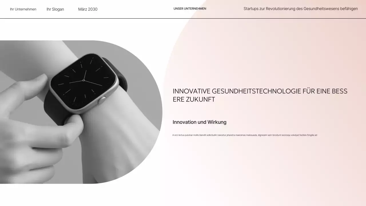 Beige Modern Health Präsentations-Pitch