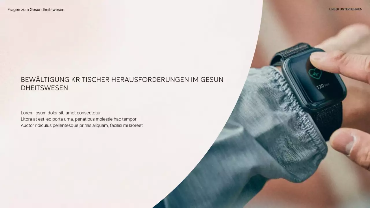 Beige Modern Health Präsentations-Pitch