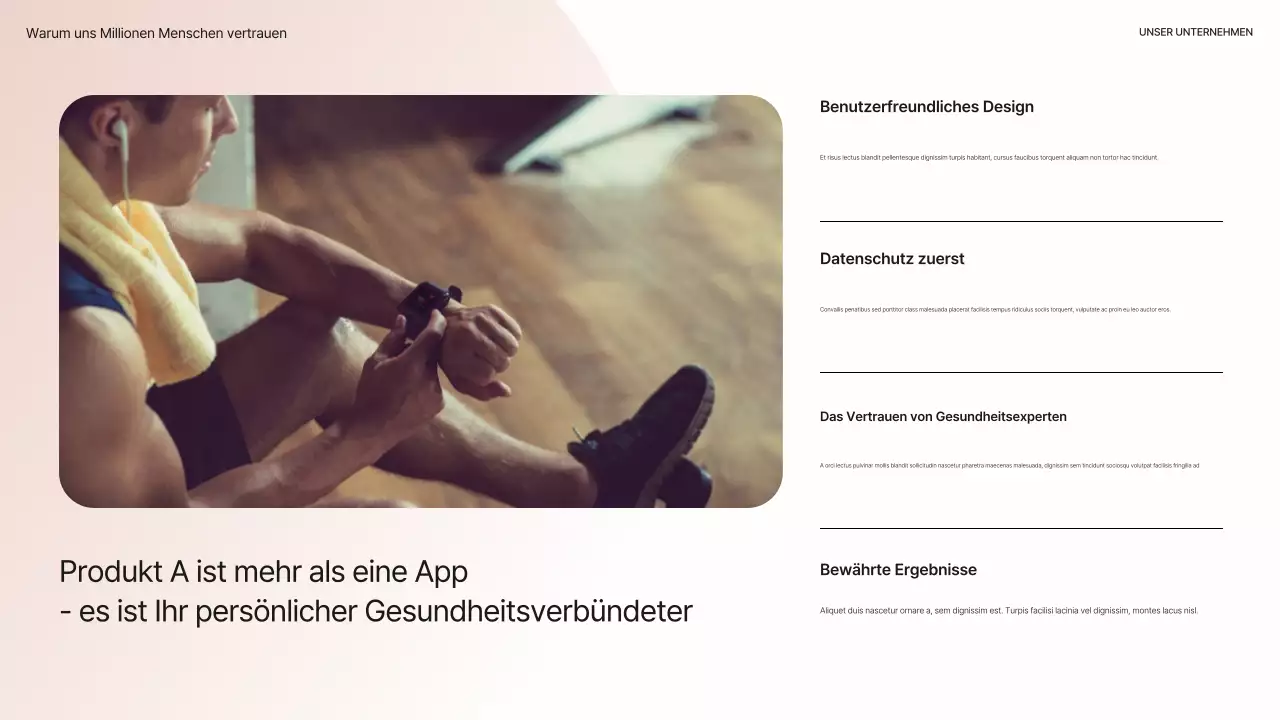 Beige Modern Health Präsentations-Pitch