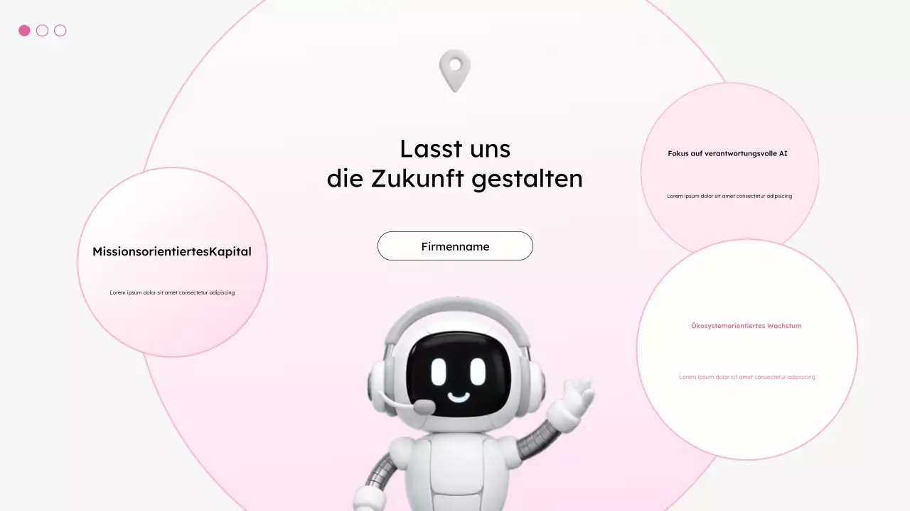 Präsentation zur modernen Produktivität in Weiß