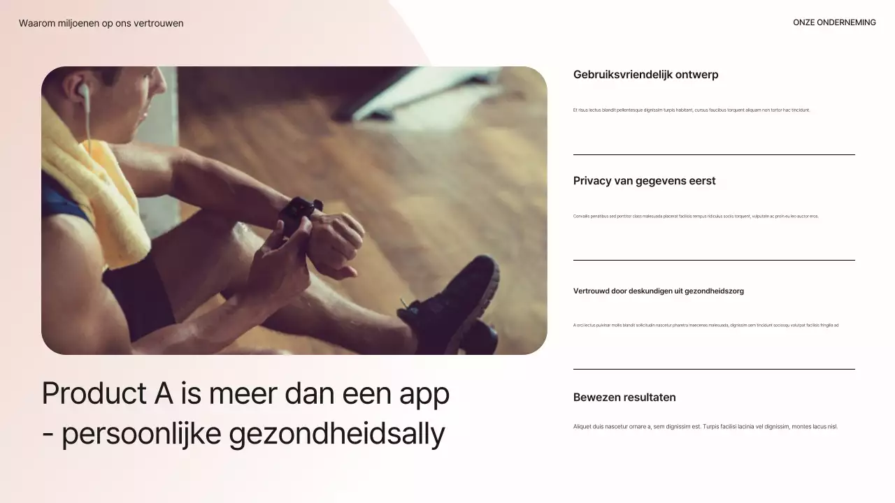 Beige Modern Health Presentatie Pitch