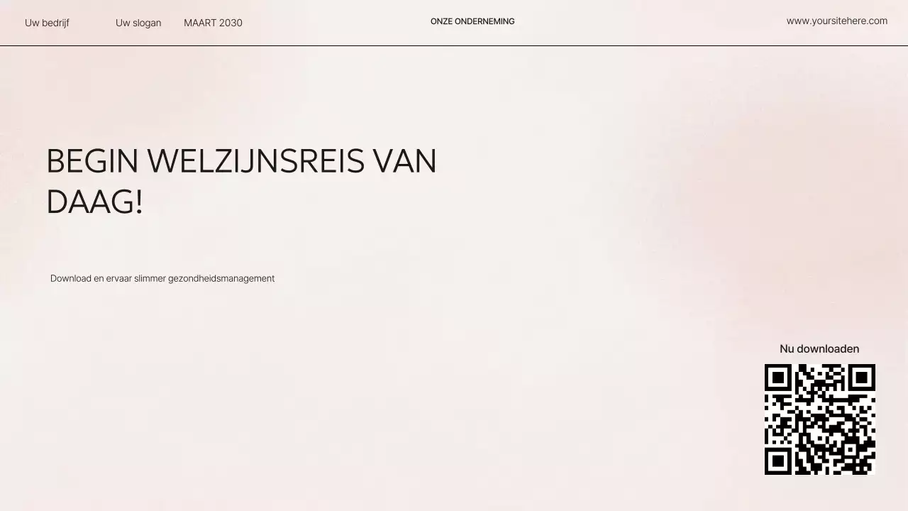 Beige Modern Health Presentatie Pitch