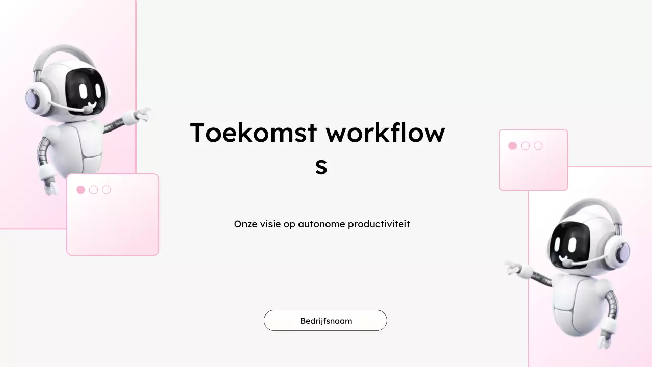 witte moderne productiviteitspresentatie