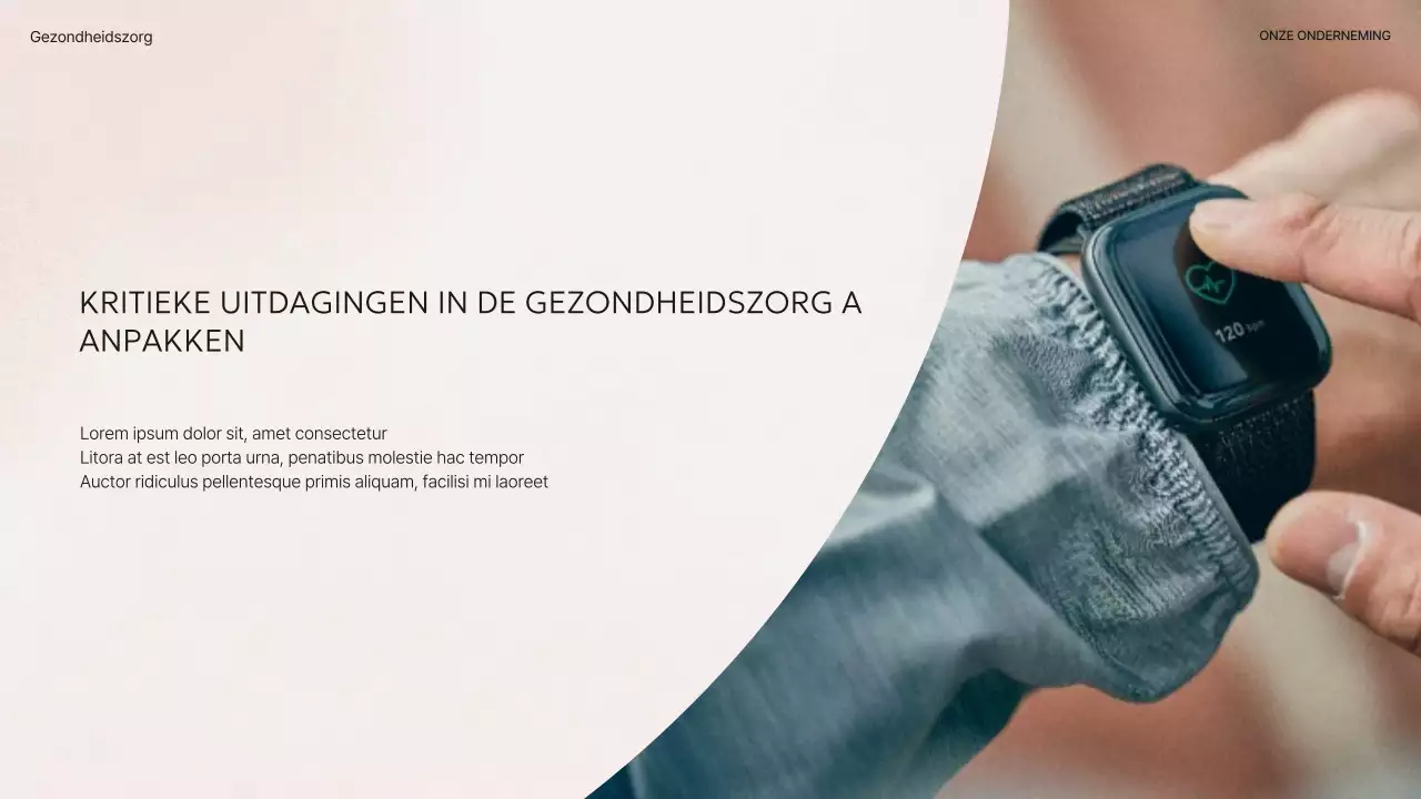 Beige Modern Health Presentatie Pitch