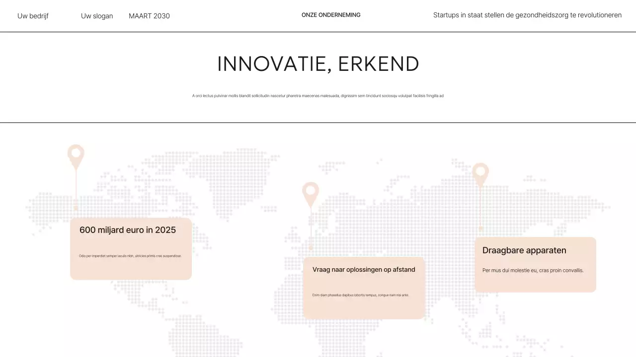 Beige Modern Health Presentatie Pitch