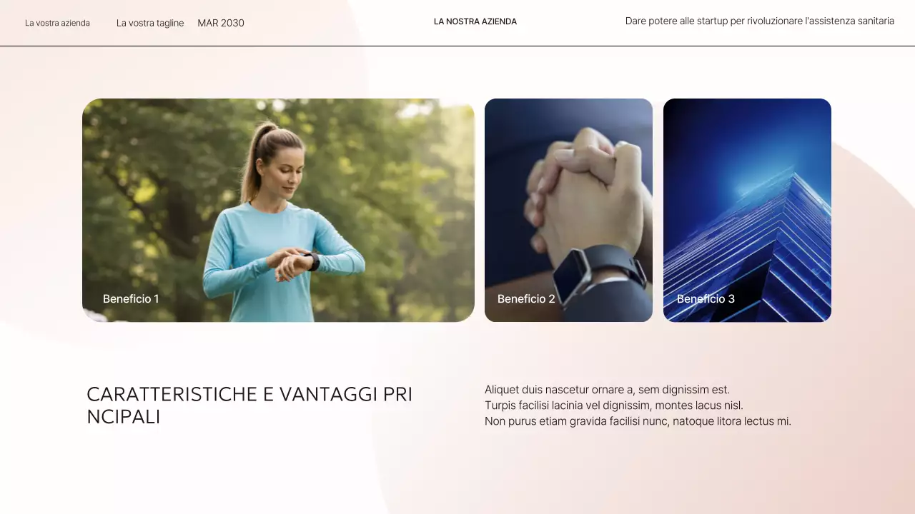 Presentazione di Beige Modern Health