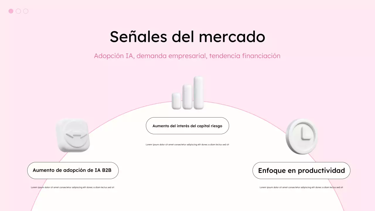 Presentación de productividad moderna en blanco