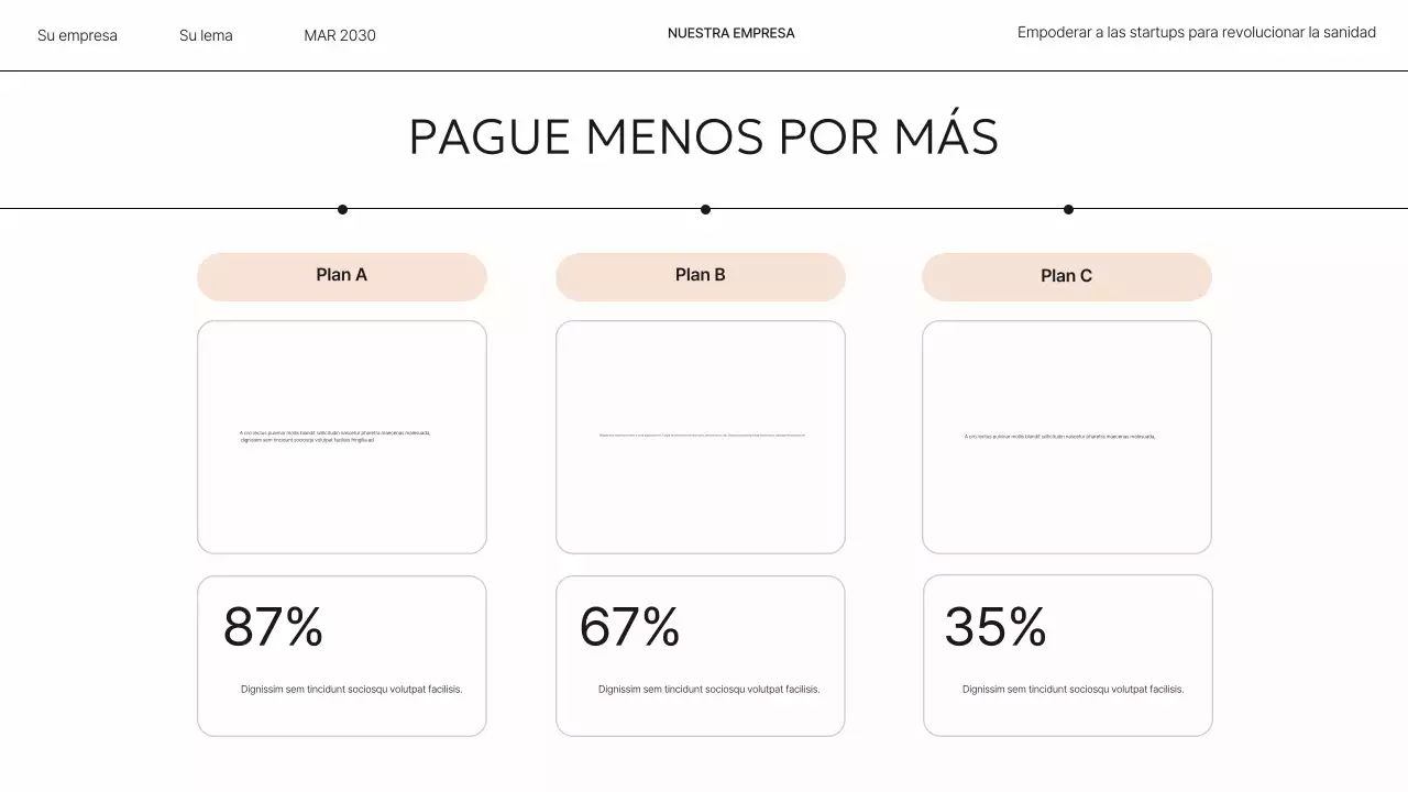 Presentación de salud moderna en beige