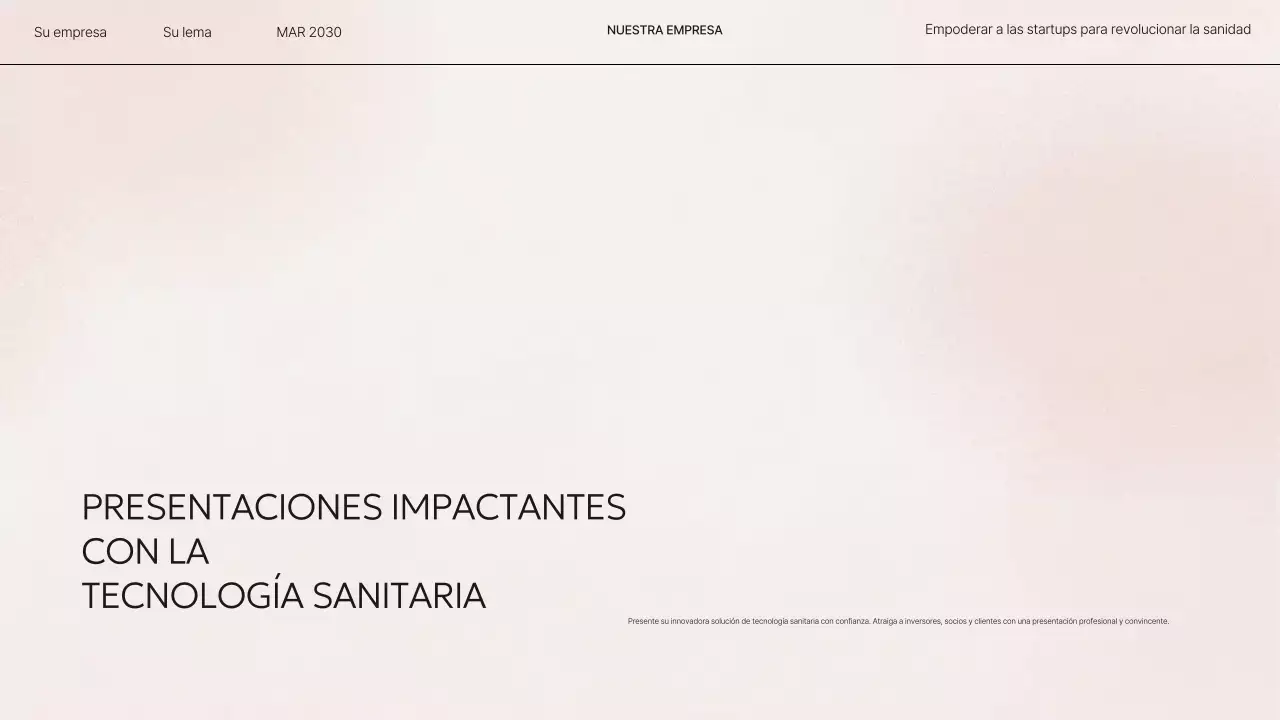 Presentación de salud moderna en beige