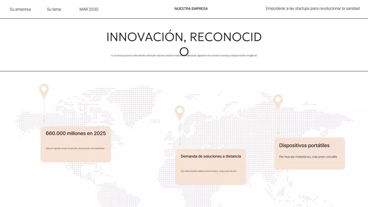 Presentación de salud moderna en beige