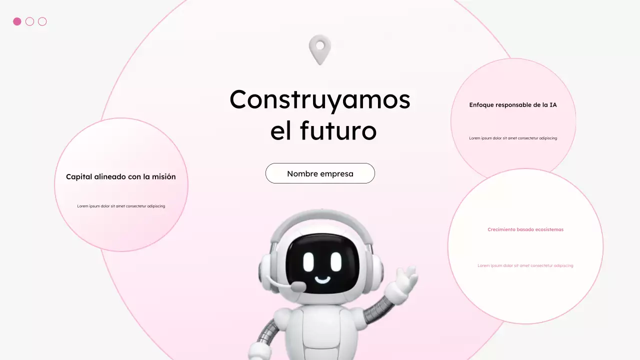 Presentación de productividad moderna en blanco