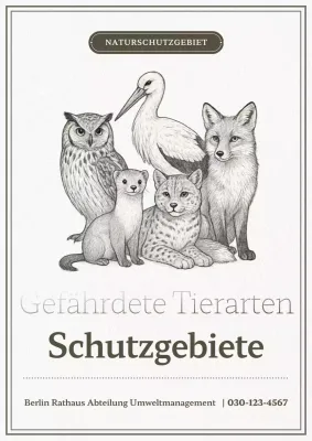 Vintage-Wildtierreservatsführer
