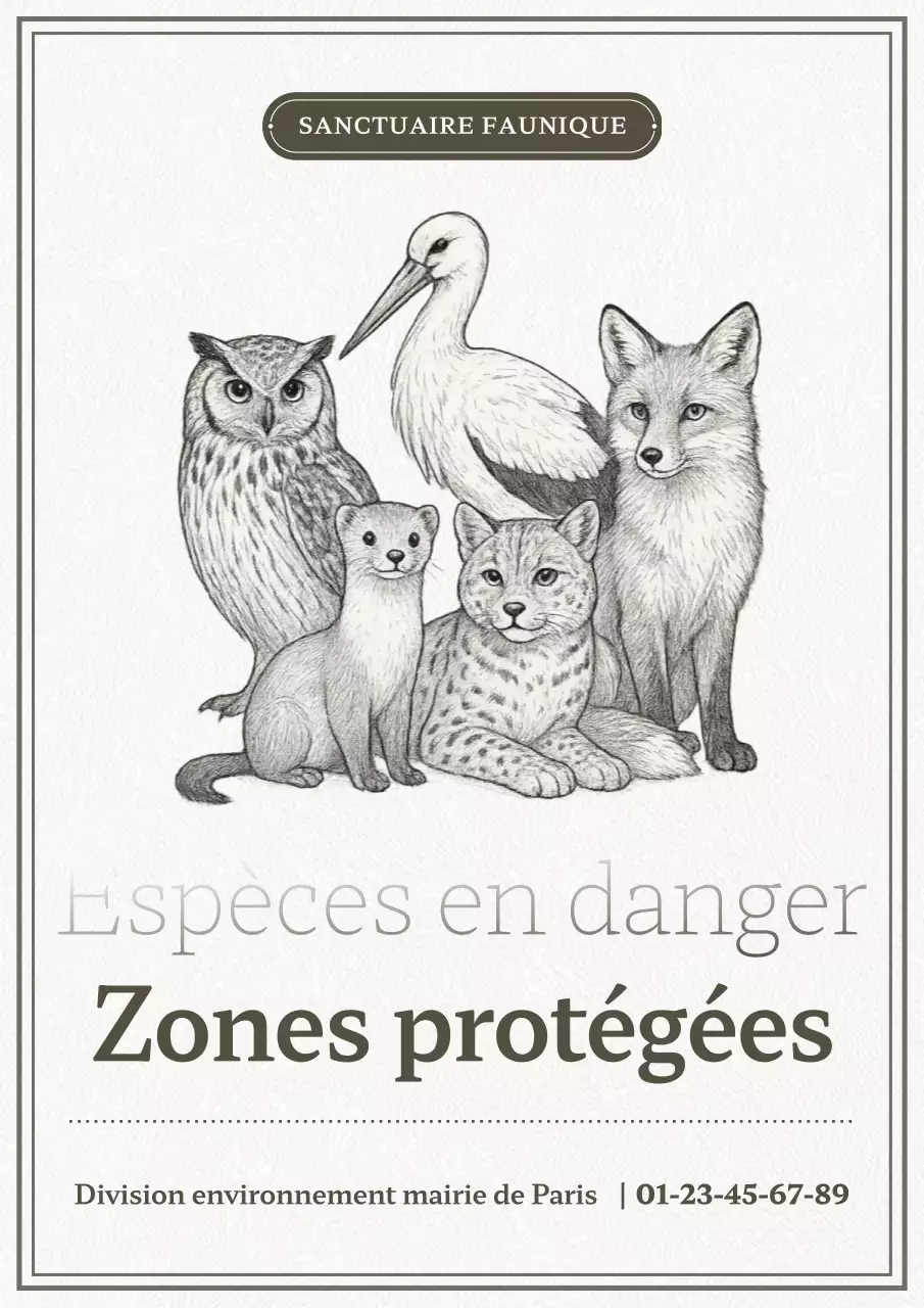 Guide vintage des sanctuaires de faune sauvage