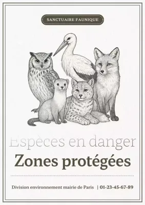 Guide vintage des sanctuaires de faune sauvage