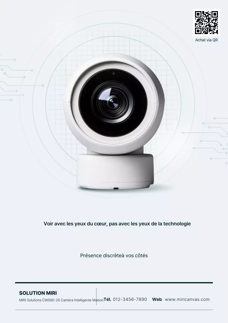 Publicité pour une maison intelligente moderne blanche