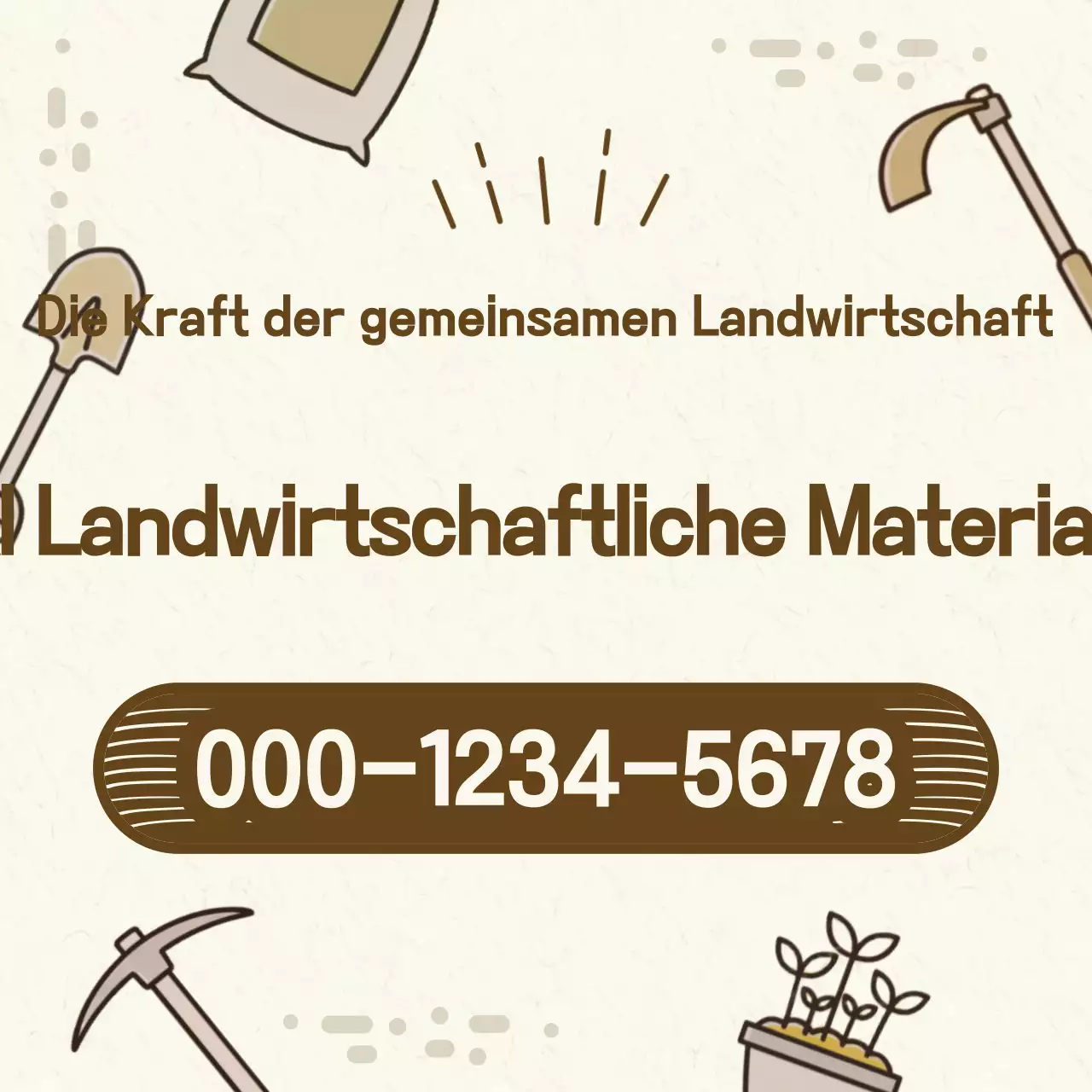 Beige Simple Agriculture Advertising