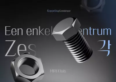 Zwarte moderne industriële reclame