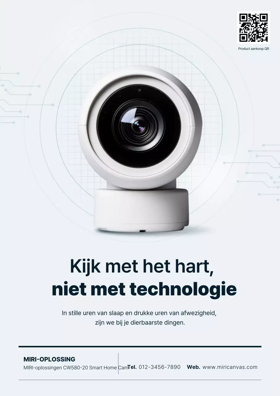 Witte moderne smart home-advertentie