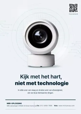Witte moderne smart home-advertentie