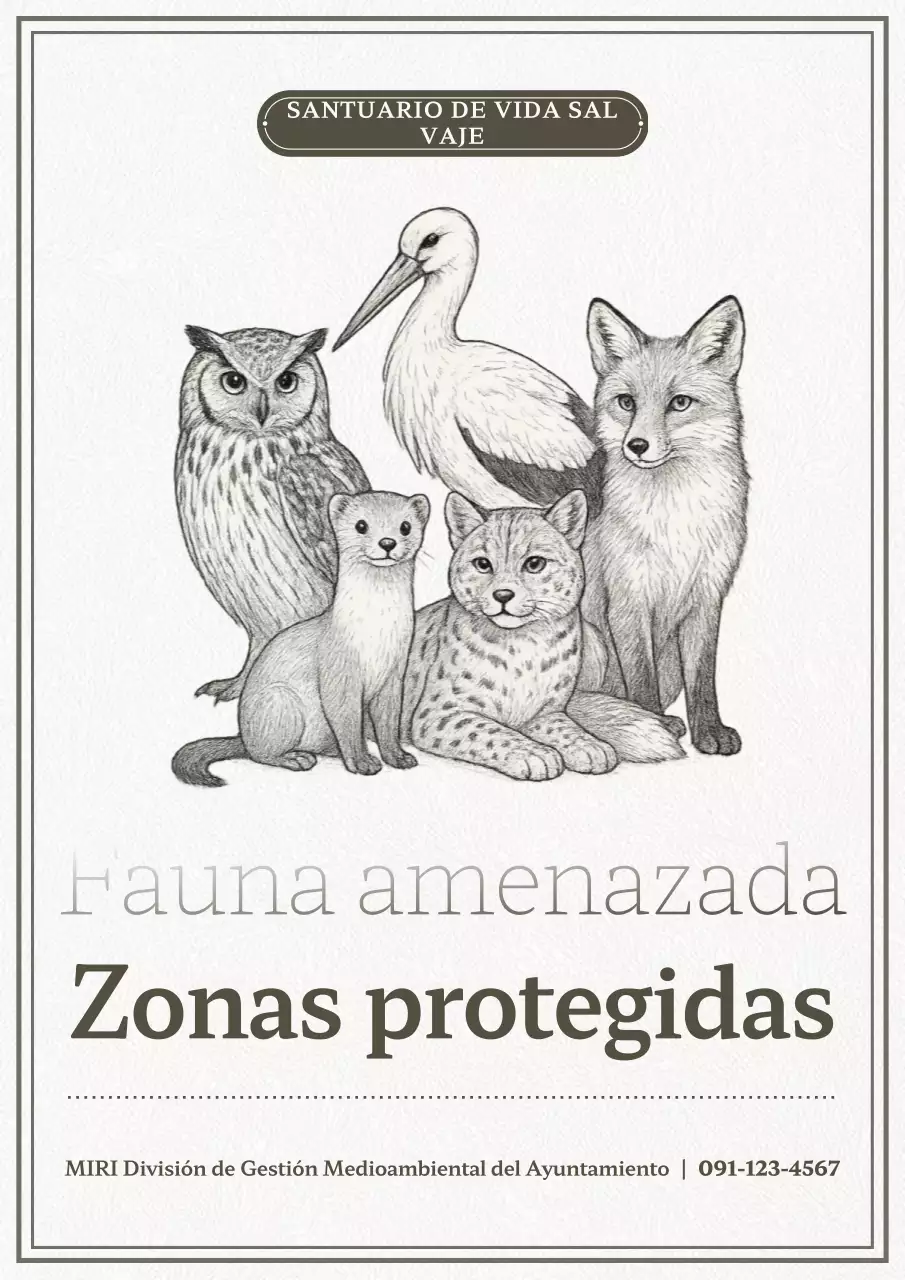 Guía del santuario de vida silvestre vintage