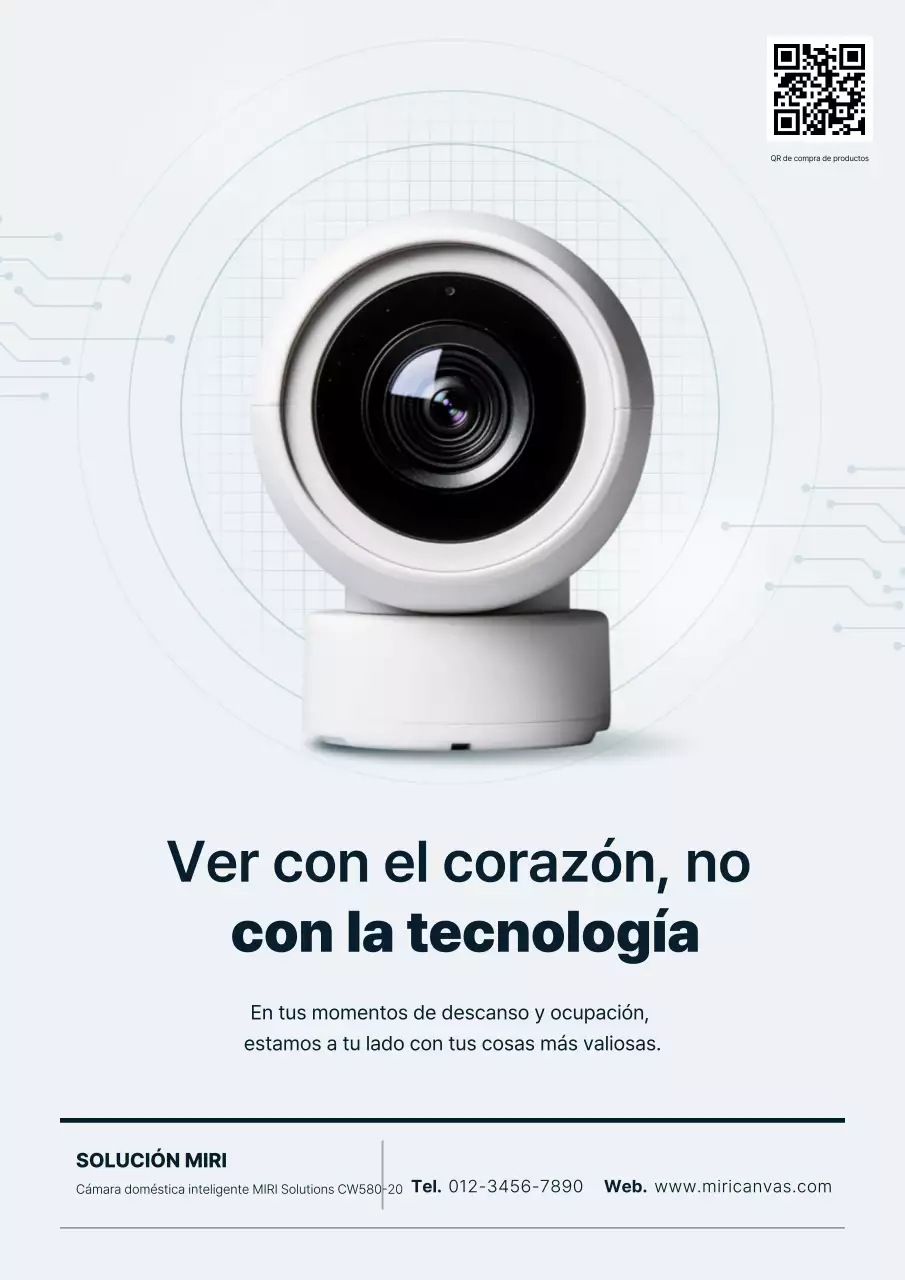 Anuncio de casa inteligente moderna en blanco