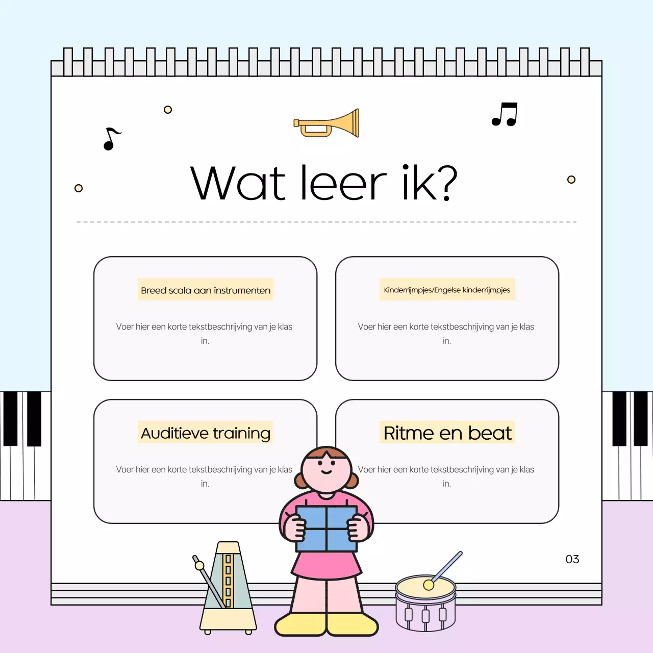 Sky Blue Cute Vacation Studentenwervingsgids