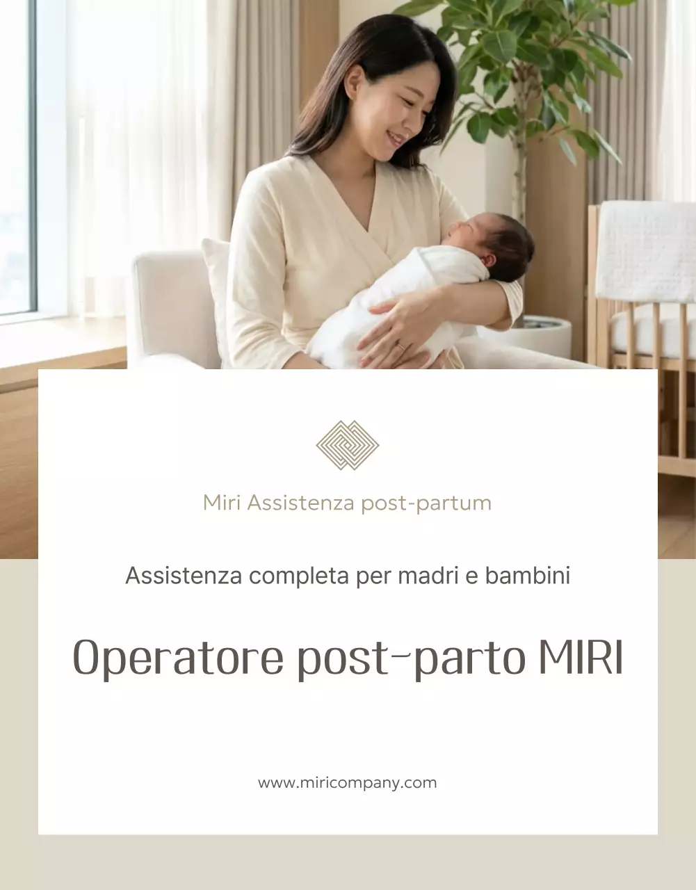 Promozione del centro di assistenza post-partum Beige Clean