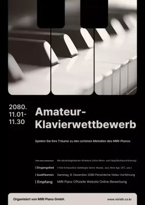 Leitfaden für den Brown Modern Piano Competition