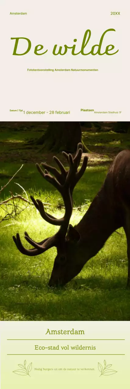 Khaki dierenfototentoonstelling